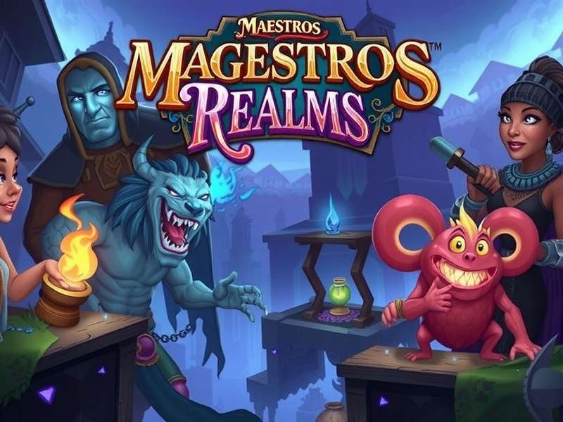 Maestros Magic Realms Game Cover - Featuring Lord Indra, Goddess Lakshmi, and the protagonist amidst Himalayan peaks and Vedic architecture